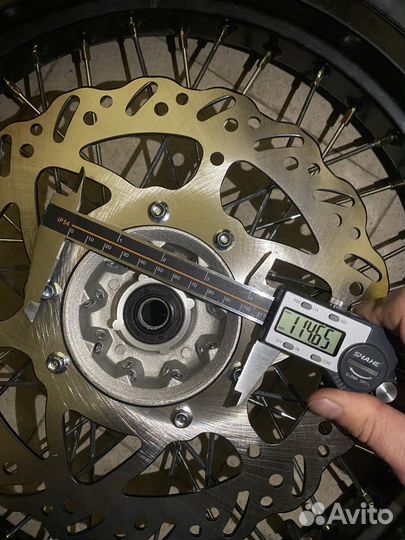 Колеса мотард комплект 17/17(диски алюминий перед