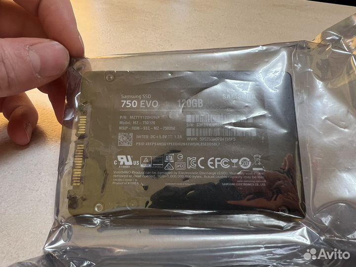 SSD-накопитель Samsung 750 EVO MZ-750120BW