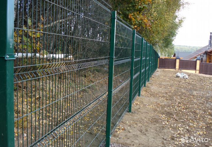 Забор из 3D сетки за 1 день быстро