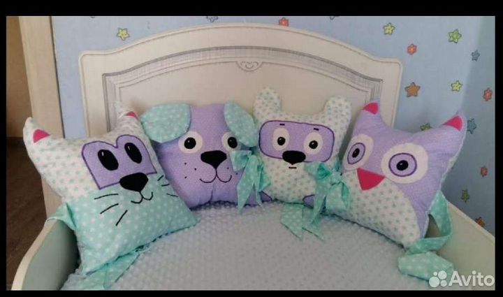 Бортики в детскую кроватку