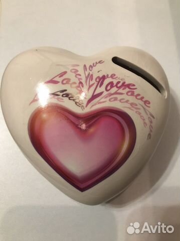 Копилка сердце для монет