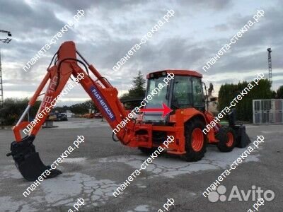 Стекло для экскаватора погрузчика Fiat Hitachi