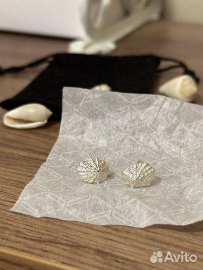 Серьги ракушки из Великобритании