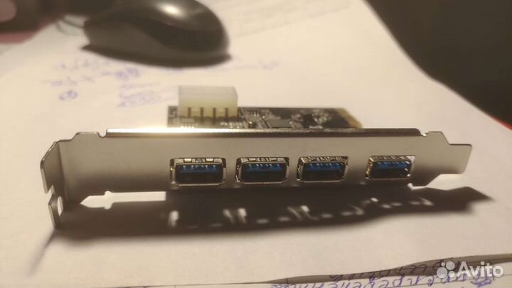 Платы расширения 4*USB 3.0 VL805, pci-e