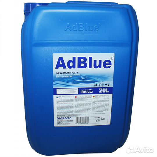 Жидкость AdBlue 20л (мочевина) для систем SCR а/м