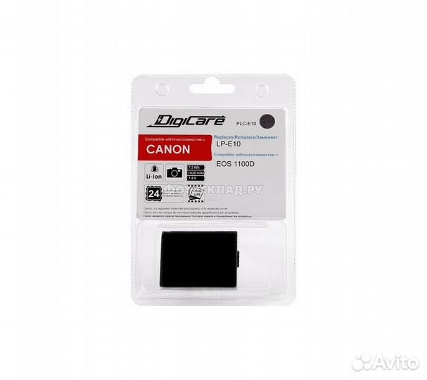 Аккумулятор DigiCare PLC-E10 (LP-E10 для EOS 1100