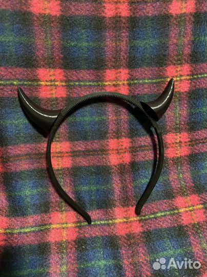 Ободок рожки дьявола чертенка