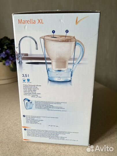 Фильтр кувшин для воды brita Marella XL 3,5 л, цве