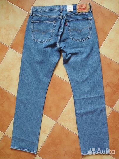 Джинсы Levis 501 medium stonewash новые 36/34