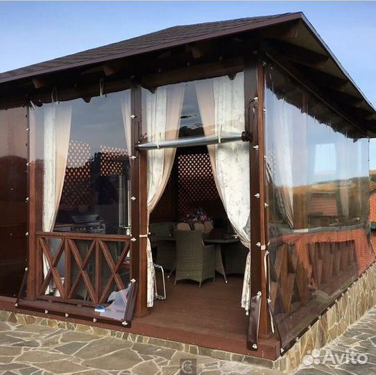 Мягкие окна для террас и беседок