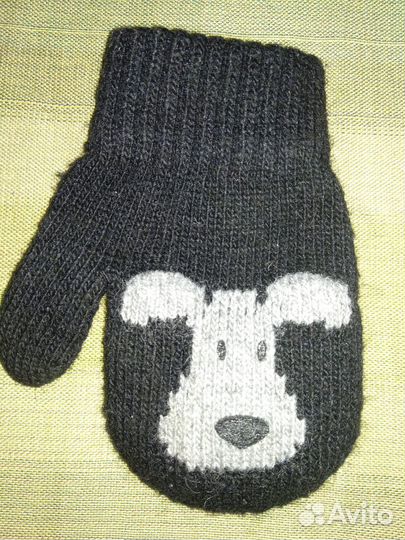 Рукавички детские вязаные