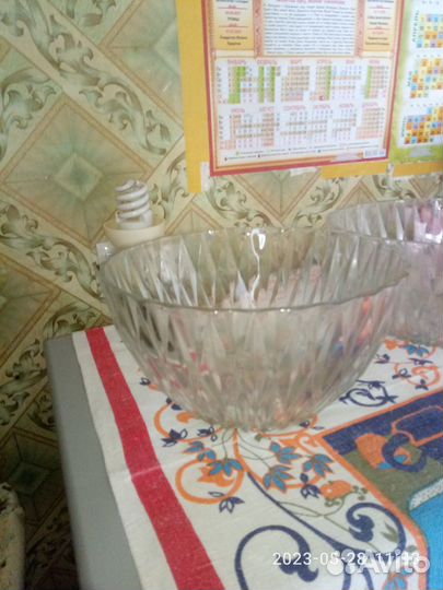 Салатник стекло СССР в хорошем состоянии