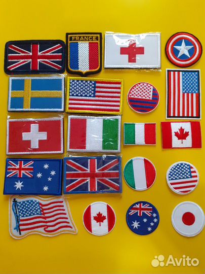 Шевроны - флаги. Rock group. В ассортименте