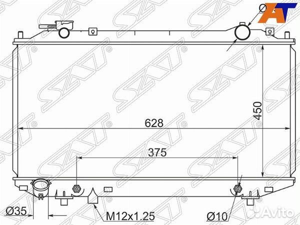 Радиатор ford ranger 06, ford ranger USA 98-01, ma