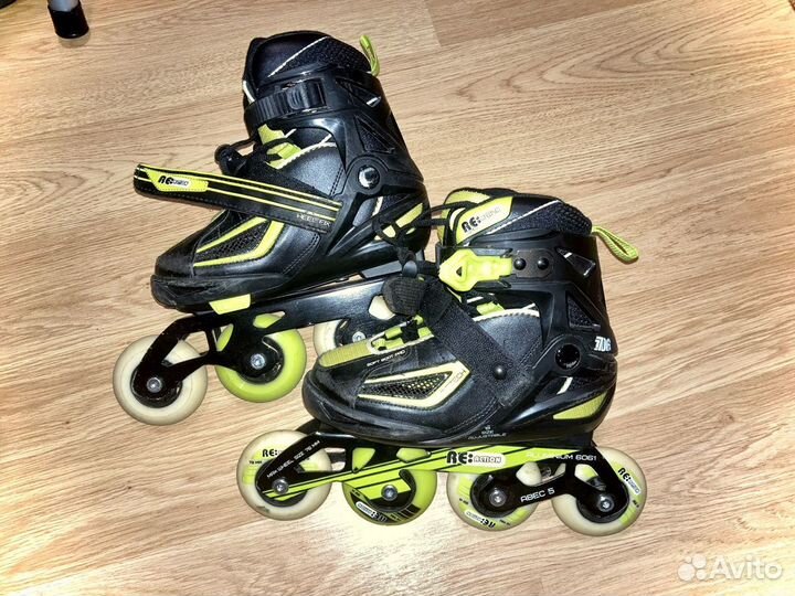 Ролики + Шлем (54-58см), re:action, Разм. 31–36