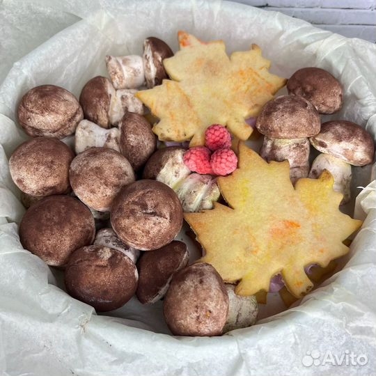 Зефирные цветы в коробке