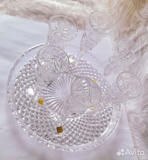 Хрустальные бокалы и рюмки Неман