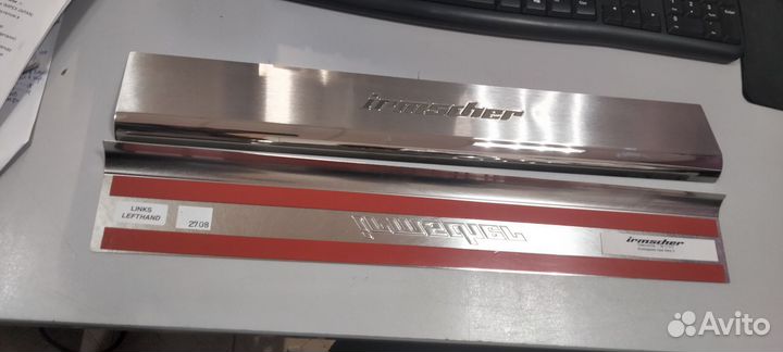 Накладки порогов opel astra h irmscher