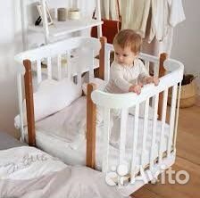 Кроватка трансформер mommy lux happy baby