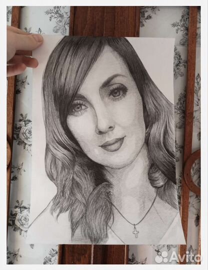 Портрет по фото карандашом