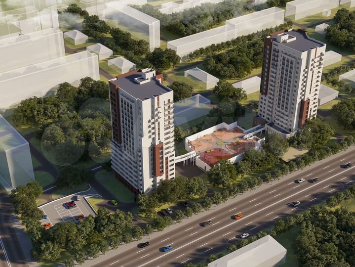 2-к. квартира, 66,5 м², 8/19 эт.