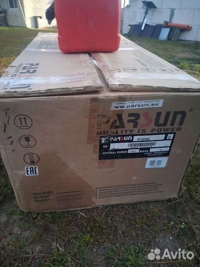 Продам лодочный мотор parsun 5лс 4т