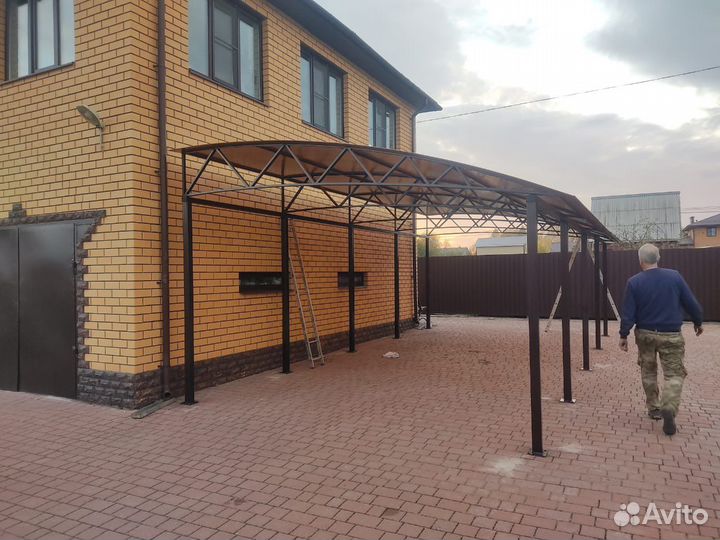 Металлоконструкции.Навесы,Беседки,Ворота,крыльцо