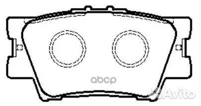 Колодки тормозные дисковые задн toyota: camry 0