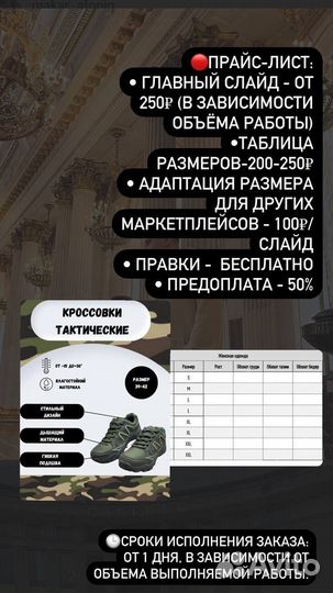 Дизайнер инфографики для маркетплейс