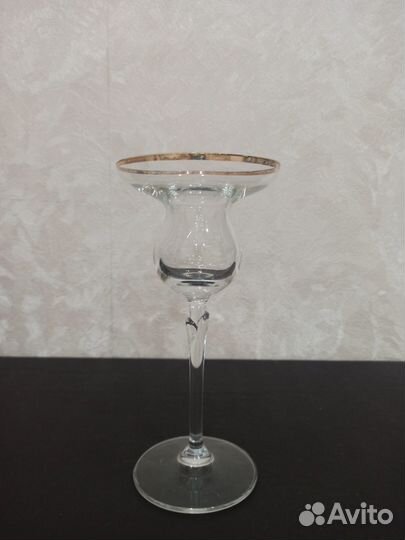 Подсвечник из богемского стекла.Чехия