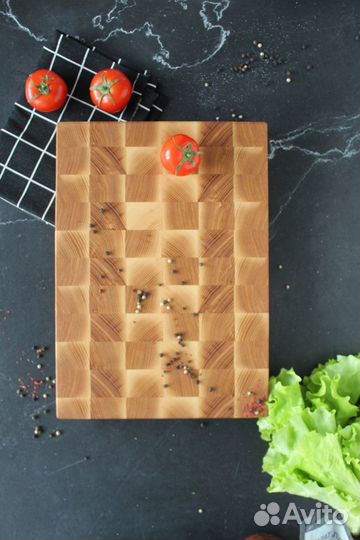 Торцевая разделочная доска из ясеня