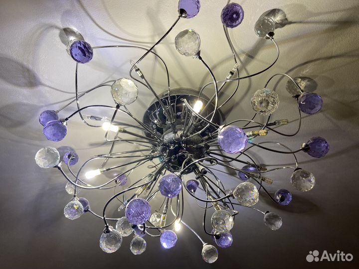 Люстра потолочная хрустальная