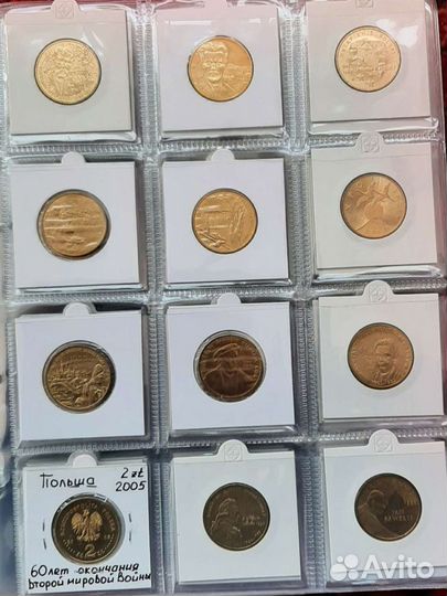 Монеты польши 2 злотых