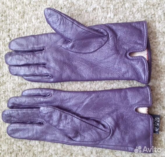 Перчатки женские кожанные
