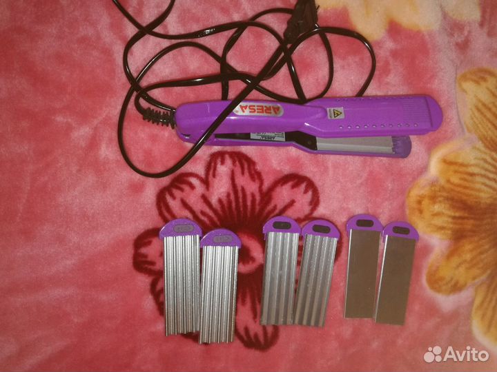 Утюжек для волос с 3 насадками