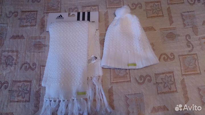Новая шапка и шарф Adidas