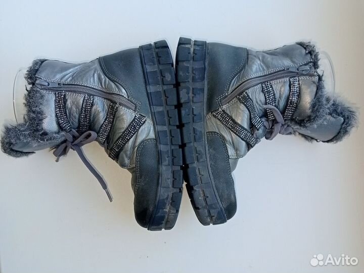 Ботинки зимние для девочки 31 р натуральный мех