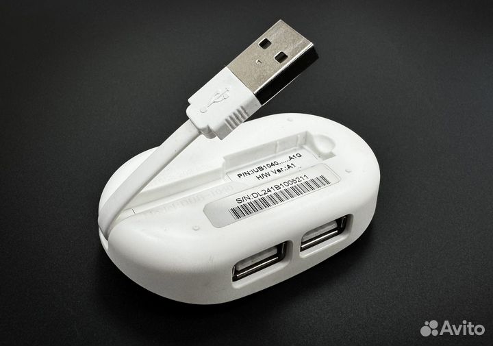 Концентратор разветвитель USB 2.0, 4 порта