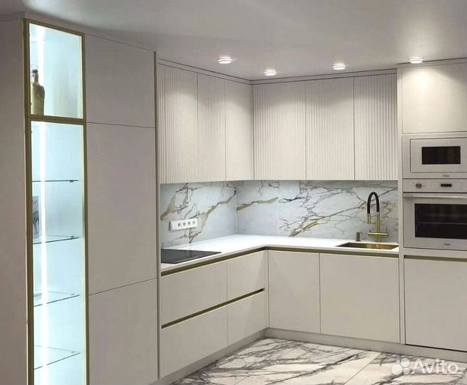 Прямая кухня Бриони. Кухня на заказ от фабрики