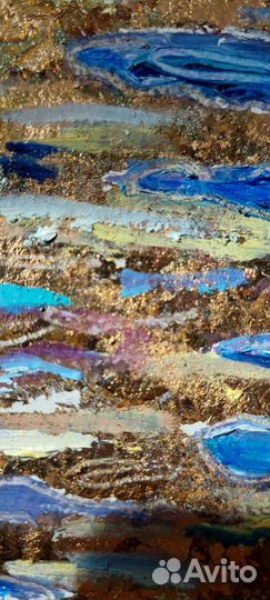 Картина маслом на холсте море