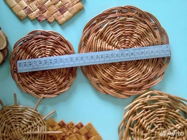 Изделия из бересты и ивы. Подставки