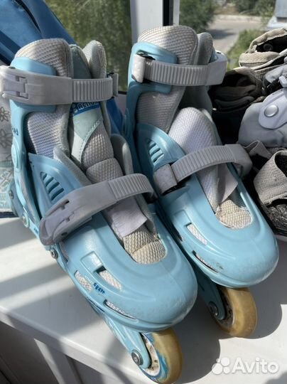 Ролики раздвижные 32-35 полный комплект