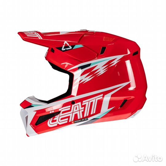 Мотошлем Leatt Moto 3.5 Helmet Kit (Red, M, 2025