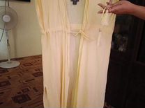 Пляжное платье халат р46-48+ сарафан белы�й