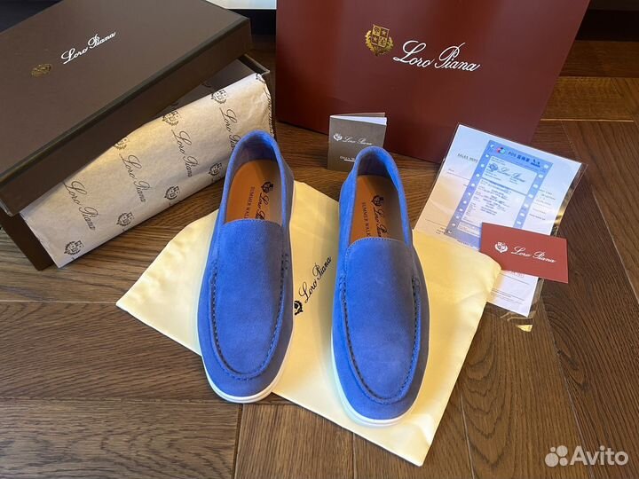 Лоферы мужские Loro piana натуральная замша