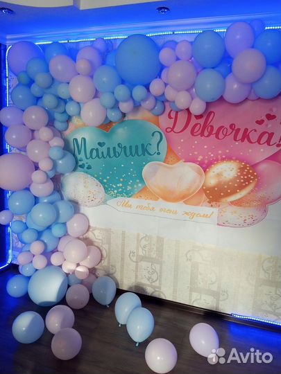 Фото зона гендер пати