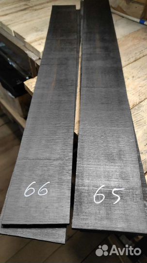 Накладка для грифа (заготовка) Эбен, бокоте, падук