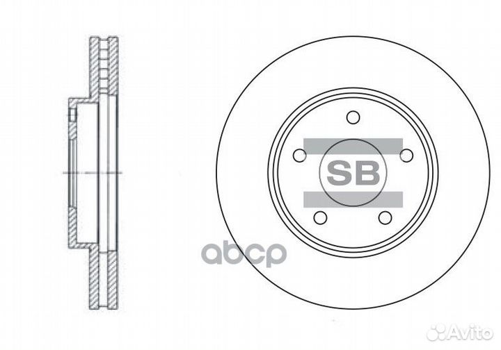 Диск тормозной SD4202 SD4202 Sangsin brake