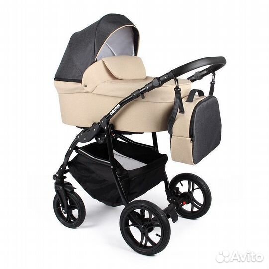 Коляска 2в1 Alis orion бежевый-серый