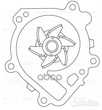 Насос водяной для а/м Chery QQ6 (06) /Indis (10